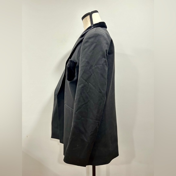 Sandro Size 42 (10, XL) Women's Nicky Velvet-Pocket Blazer - Picture 8 of 14
